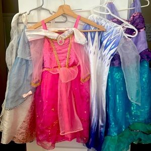LOT of FOUR  of Disney Princess Costumes